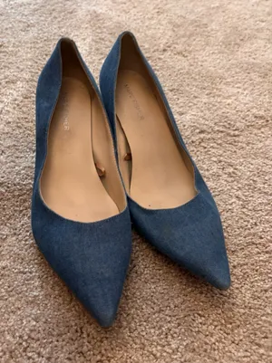 Marc Fisher Denim Kitten Heels thumbnail 1