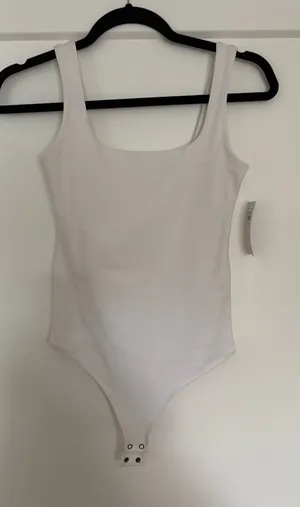 Abercrombie Tank Bodysuit White thumbnail 1