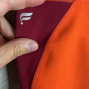 Powerhold leggings with pockets in orange, pink, maroon size M thumbnail 4