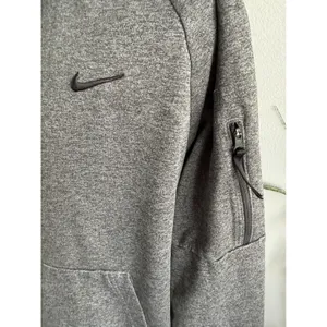 Nike Therma Fit Gray Heathered Hoodie Sweatshirt‎ Therma-FIT Technology Full Zip thumbnail 4