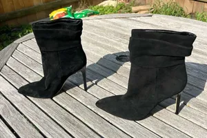 Marc Fisher Women's Rayya Slouch Mid Calf Booties in black size‎ 9.5 thumbnail 1