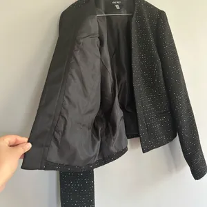 Nine West Women's Sequin Tweed Blazer thumbnail 5