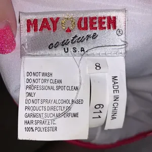 May Queen Couture white short ball gown formal dress thumbnail 8
