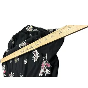Maurices Black‎ Floral Halter Maxi Dress S Wedding Cruise Vacation Cottagecore thumbnail 7