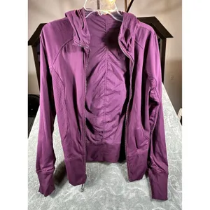 Lululemon In Flux Womens 10 Jacket Regal Plum Purple Reversible Full Zip Hoodie thumbnail 14