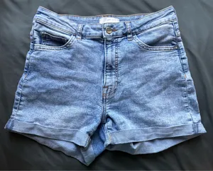 H&M Light Wash Denim Shorts thumbnail 1