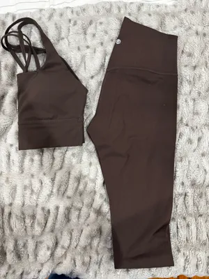 CRZ Yoga Workout Set brown thumbnail 4