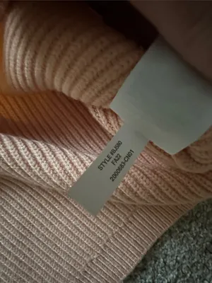 J. Crew Women's Peach Ribbed Stretch Crewneck Sweater thumbnail 8