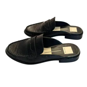 NWOB Dolce Vita Havan Loafer Mule in In Midnight Crinkle Patent Women's sz. 7.5 thumbnail 2