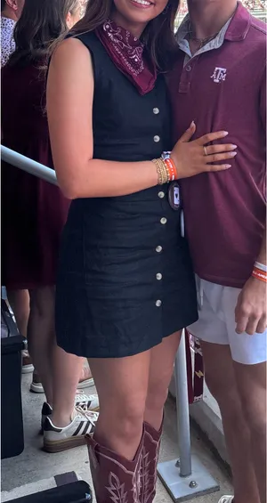 BLANKNYC black button dress thumbnail 1
