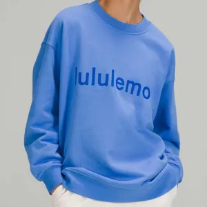 Lululemon Perfectly Oversized Crew *Graphic Blue Nile 4 thumbnail 1