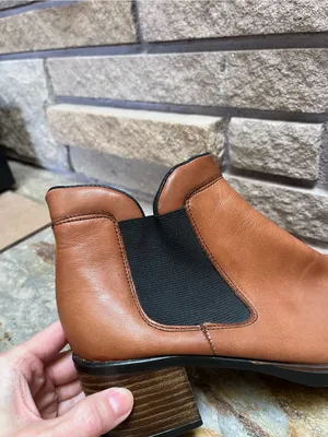 Rieker Chelsea Leather Ankle Boots in Brown Leather Black 39 8.5 thumbnail 8