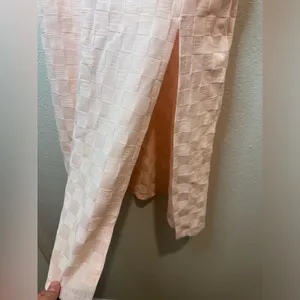 Urban Outfitters NWT‎ Light Pink Sleeveless Checkered High Neck Dress Size S thumbnail 7