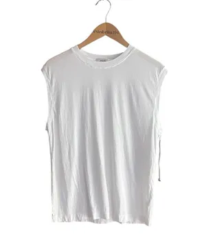 AGOLDE Raya Muscle Cotton-Jersey T-Shirt White thumbnail 1