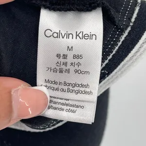 Calvin Klein Black Wireless Logo Band Bra thumbnail 11