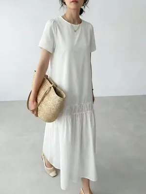 Emery Rose short-sleeve dropped waist maxi dress thumbnail 5