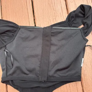 Black corset crop top size S thumbnail 9