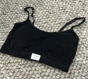 Steve Madden Black Terry‎ Cloth Bralette thumbnail 1