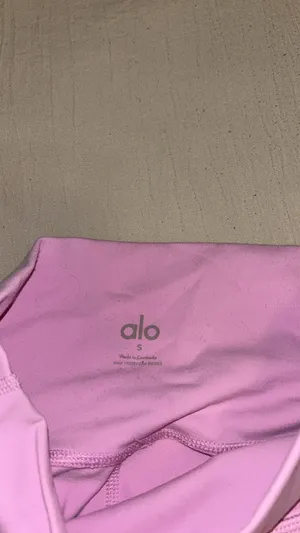 Alo yoga high waisted airlift candy heart pink full length leggings thumbnail 3