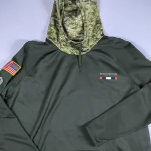 Nike Dri-Fit Denver Broncos Hoodie Women 2XL Green Salute Service Camo NFL 2018 thumbnail 9