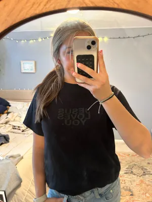 Gildan Jesus Loves You T-Shirt thumbnail 1