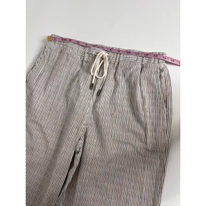 Thread & Supply Anita Striped Wide Leg Pants Size Small Cotton Drawstring thumbnail 7