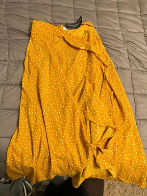 Wrap Skirt Yellow Size M thumbnail 1