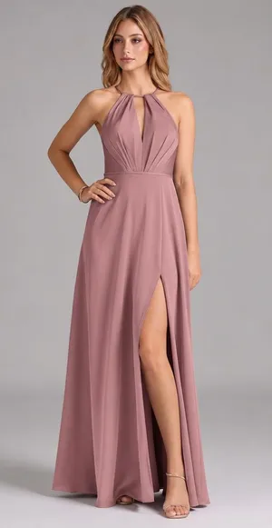Azazie Bridesmaid Dress Chiffon thumbnail 1