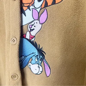 Disney Winnie the Pooh Character Fleece Button-Up Shacket Shirt Jacket Size XL Hazelnut thumbnail 8