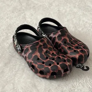 Crocs (NWT) Classic Animal Remix Clogs in Black Multi Animal, Size: 7 thumbnail 1