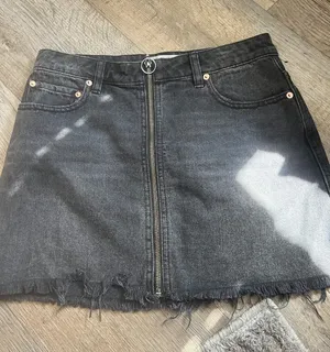 We the Free black denim skirt size 27 thumbnail 1