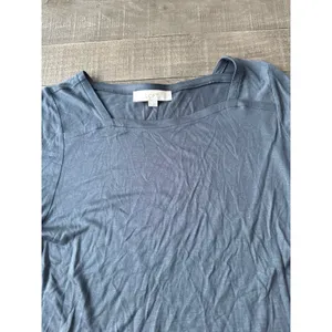 Loft Women's Gray 1/4 sleeve‎ Blouse Size XL thumbnail 3