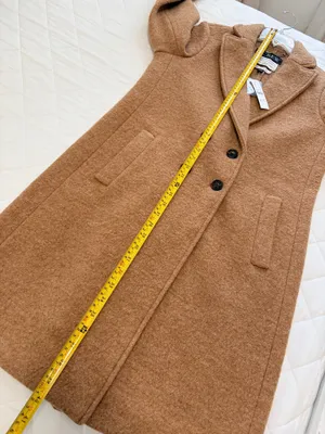 J.Crew Italian Boiled Wool Camel Topcoat Quiet Luxury Old Money Chic NWT Size 4 thumbnail 6