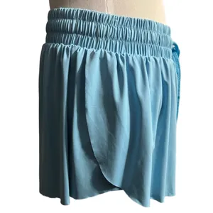 Sky Blue Elastic Waist Shorts Size XL thumbnail 2