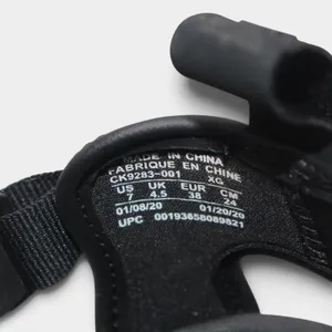 Nike Owaysis Sandals Women 7 Triple Black Adjustable Sport thumbnail 8