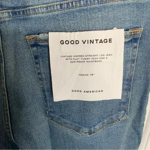 Good American Good‎ Vintage distressed straight leg jeans size 15 thumbnail 7