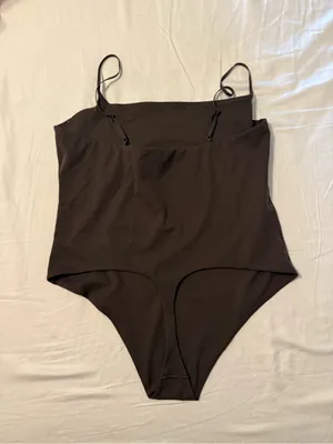 Athleta Black Square-Neck Bodysuit with Thin Straps thumbnail 3