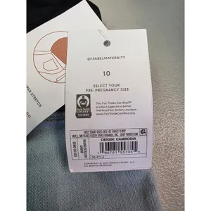 Isabel Maternity Skinny Jeans Light‎ Blue Crossover Panel Size 10 NWT thumbnail 3