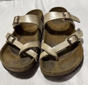 Birkenstock Mayari Birko-Flor Graceful Pearl White Sandals Size 37 thumbnail 1