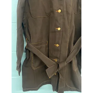 nwt Fifth Label Sz M Sz 6 Brown Cathedral Belted Button Front Shacket Mini Dress thumbnail 6