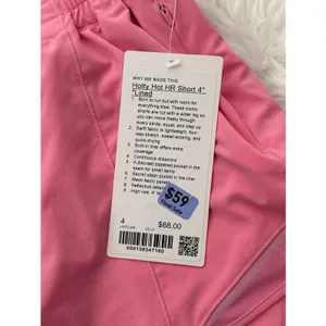 Lululemon Hotty Hot High Rise Lined Shorts 4" Candy Cloud Size 4 thumbnail 10