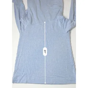 Lilly‎ Pulitzer 28247 Belinda Pullover Modal Heather Blue LARGE Shawl Neck Soft thumbnail 8
