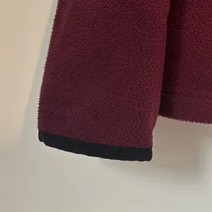 Victoria's Secret PINK Maroon Quarter Zip Fleece Sweater - Large thumbnail 5
