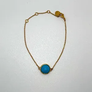 Stella & Dot retired blue beaded adjustable bracelet thumbnail 4