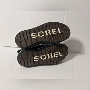 SOREL NM3448-010 black leather-upper waterproof snow/rain boot men size 8.5 thumbnail 7