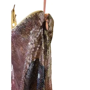 Anthropologie Porridge One Shoulder Floral Sequin Maxi Dress Gown thumbnail 4