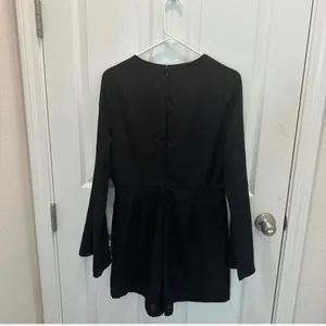 Charlotte Russe Black Long Sleeve romper thumbnail 2