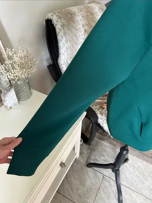 Abercrombie YPB NeoKNIT softstream quarter zip Emerald green S oversized thumbnail 12