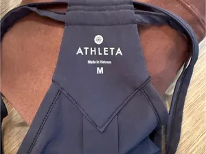 Athleta Black Double-Strap Camisole Tank S M thumbnail 4