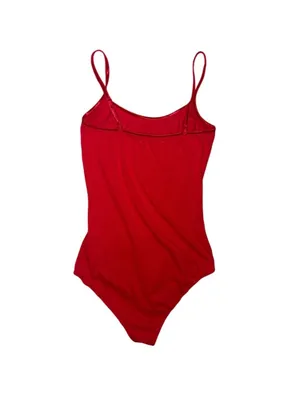 Red Spaghetti Strap Bodysuit thumbnail 2